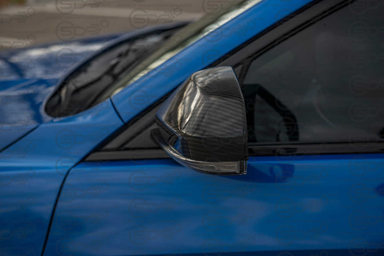 2013-2019 Cadillac ATS / ATS-V Sedan & 2020+ CT4 / CT4-V | GM Factory Style CARBON FIBER Side Mirror Cap Covers